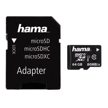 microSDXC 64GB Class 10 UHS-I 80MB/s + Adapter/Mobile (00124140)