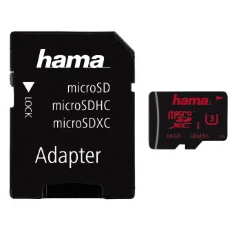 microSDXC 64GB UHS Speed Class 3 UHS-I 80MB/s + Adapter/Mobile (00123979)
