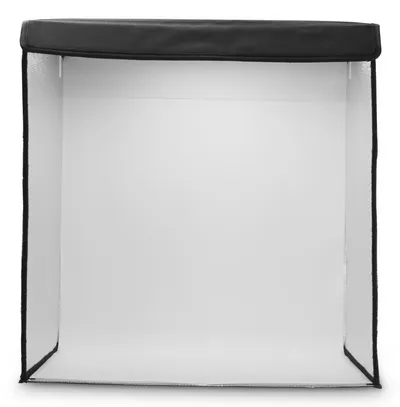 "Mobiles Mini-Fotostudio ""ToGo"", faltbare Fotobox mit LED-Ringlicht, 50x50cm (00004664)"