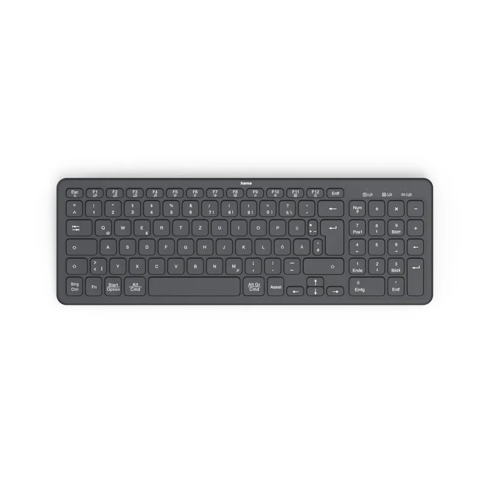 "Multi-Device-Tastatur ""WK-300"", kabellos, Funk/Bluetooth®, Schw., QWERTZ DE (00173057)"