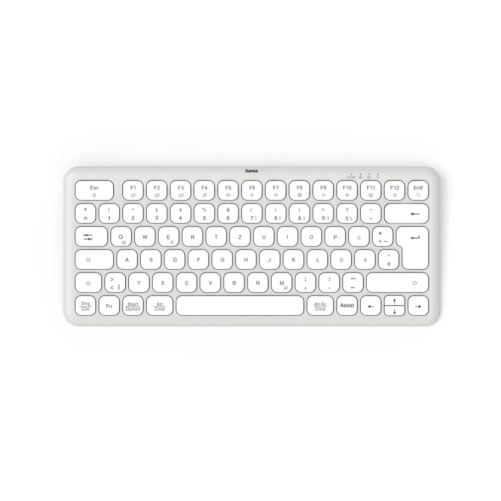 "Multi-Device-Tastatur ""WK-500"", kabellos, Funk u. BT, klein, WS, QWERTZ DE (00173060)"