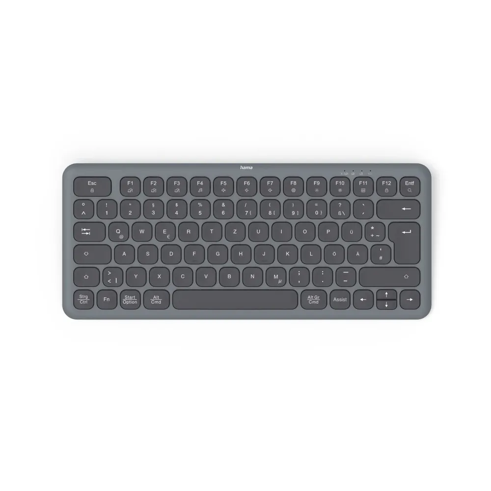"Multi-Device-Tastatur ""WK-500"", kabellos, Funk u. BT, klein, SW, QWERTZ DE (00173059)"