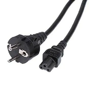 Netzkabel, Schutzkontakt-Stecker - 3pol.-Kupplung (Kleeblatt), 2,50 m (00044215)