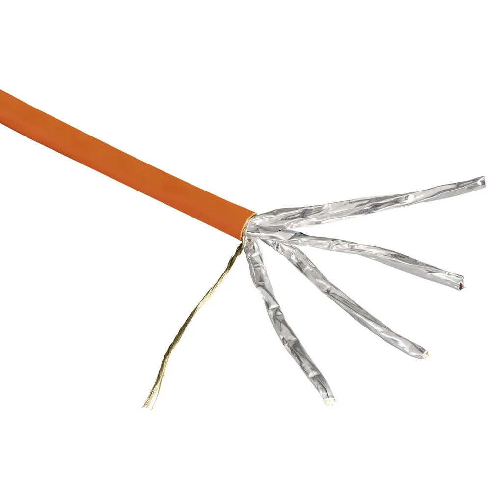 Netzwerkkabel, CAT-7, 10 Gbit/s, S/FTP geschirmt, halogenfrei, Rolle, 50 m (00020099)