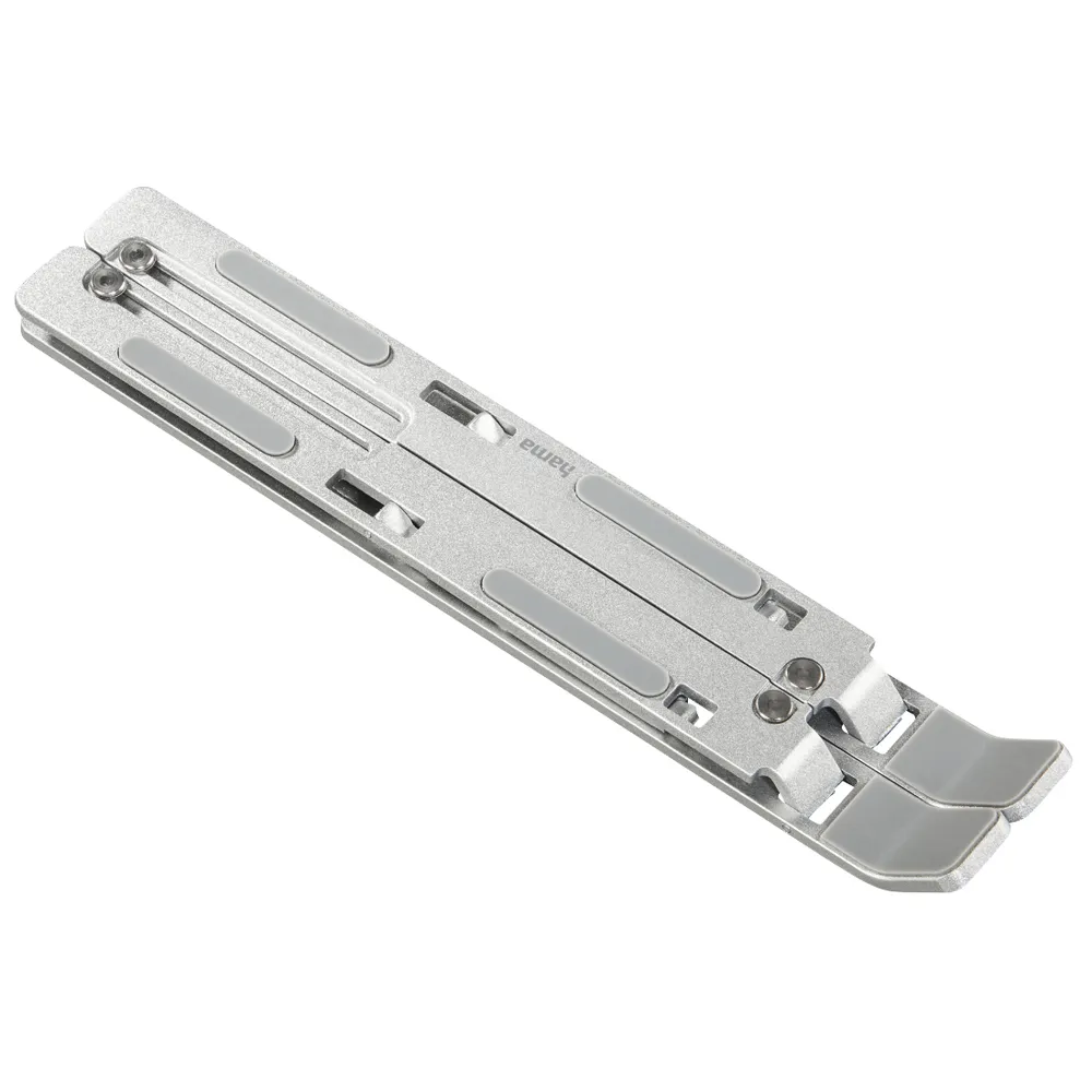 "Notebook-Stand ""Aluminium"", faltbar, neigbar, bis 40 cm (15,6""), Silber (00053047)"