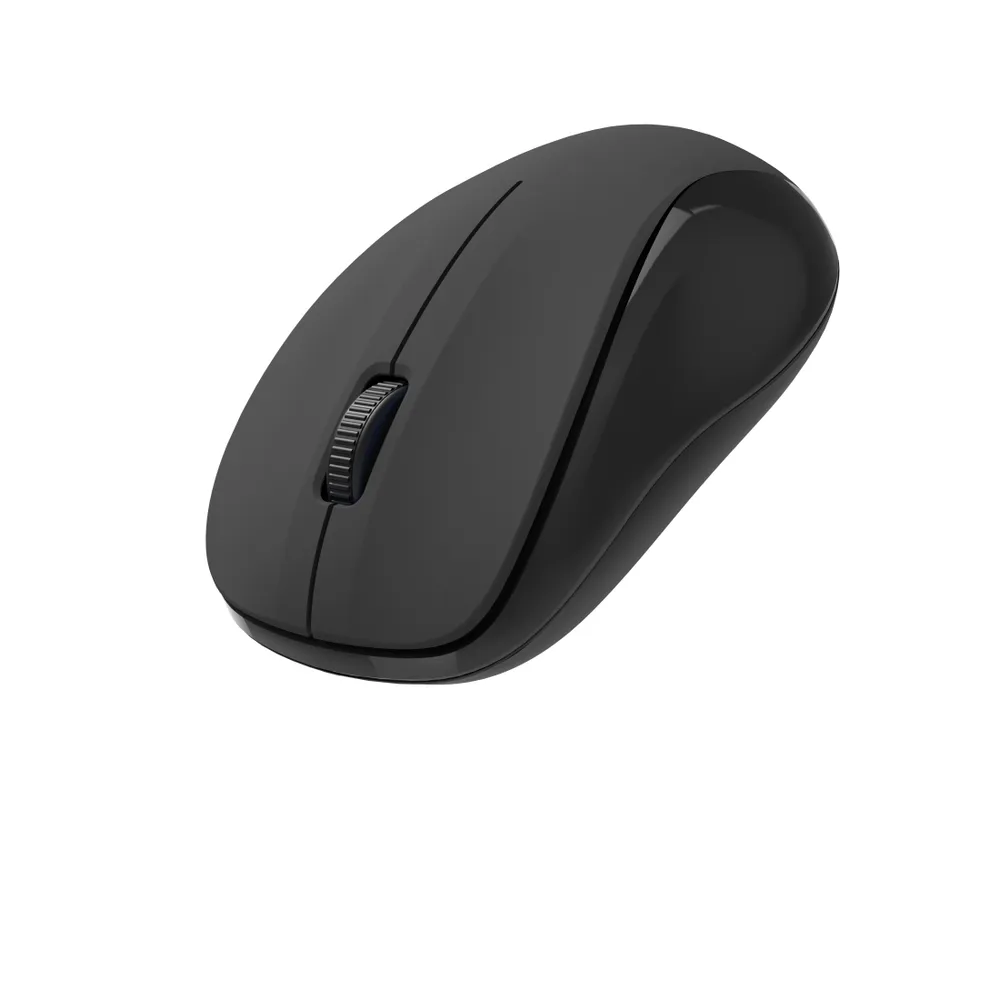 Optische 3-Tasten-Funkmaus "MW-300 V2", geräuschlos, USB-Empfänger, Schwarz