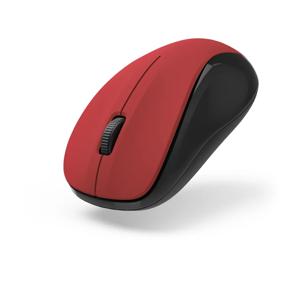 Optische 3-Tasten-Funkmaus "MW-300 V2", geräuschlos, USB-Empfänger, Rot