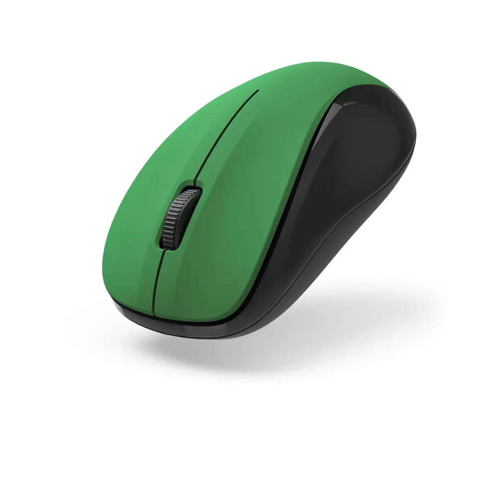 Optische 3-Tasten-Funkmaus "MW-300 V2", geräuschlos, USB-Empfänger, Grün