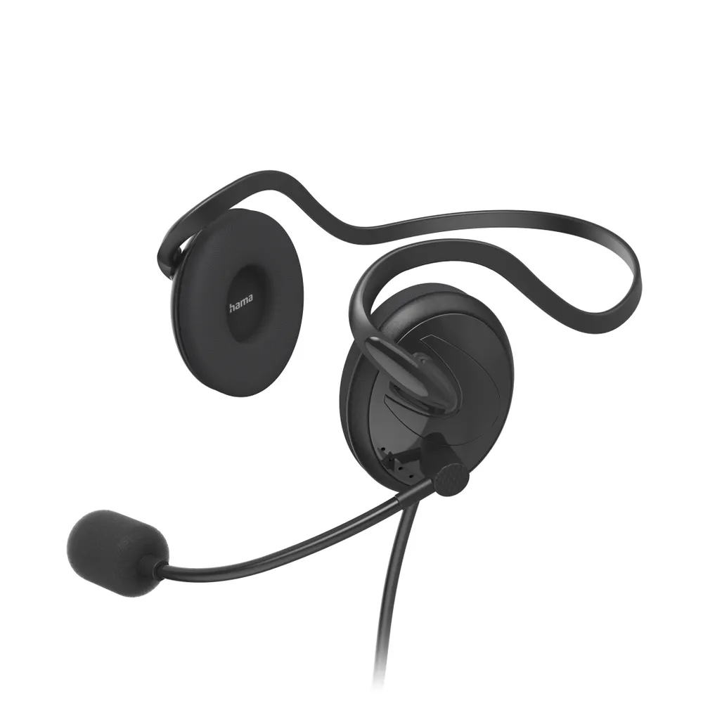 "PC-Office-Headset ""NHS-P100 V2"" mit Neckband, Stereo, Schwarz (00139930)"