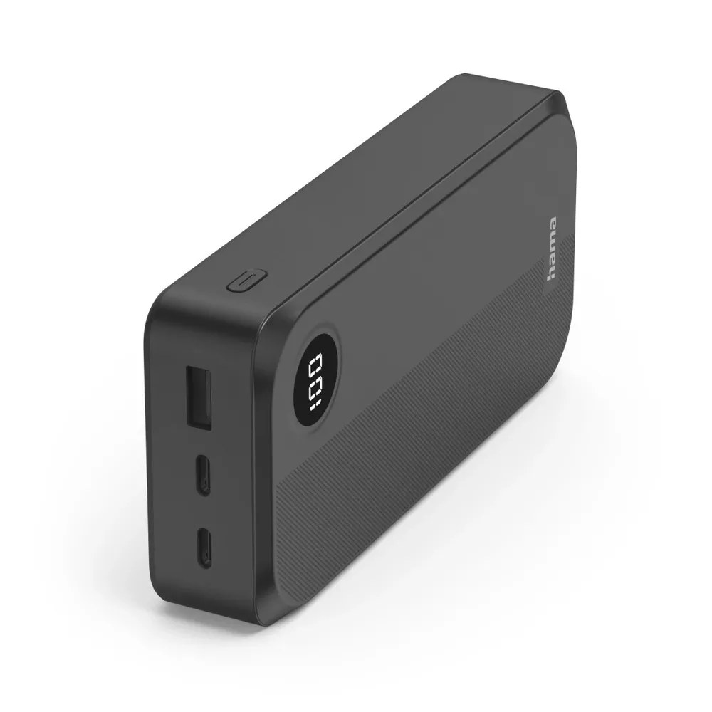 Power Pack, 20000mAh, 3 Ausgänge: 2x USB-C, 1x USB-A, Schwarz (00201755)