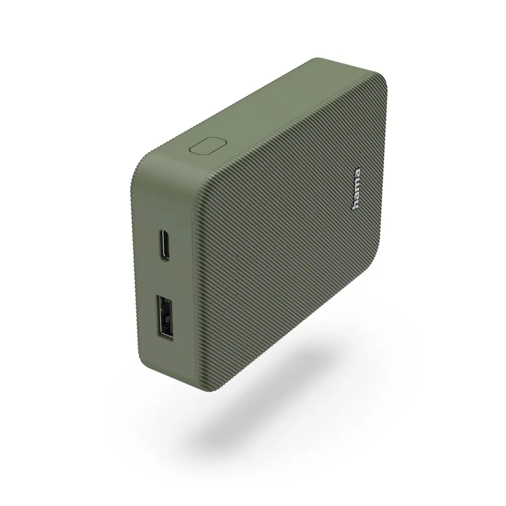 "Power Pack ""Colour 10"", 10000mAh, 2 Ausgänge: USB-C, USB-A, Grün (00201713)"