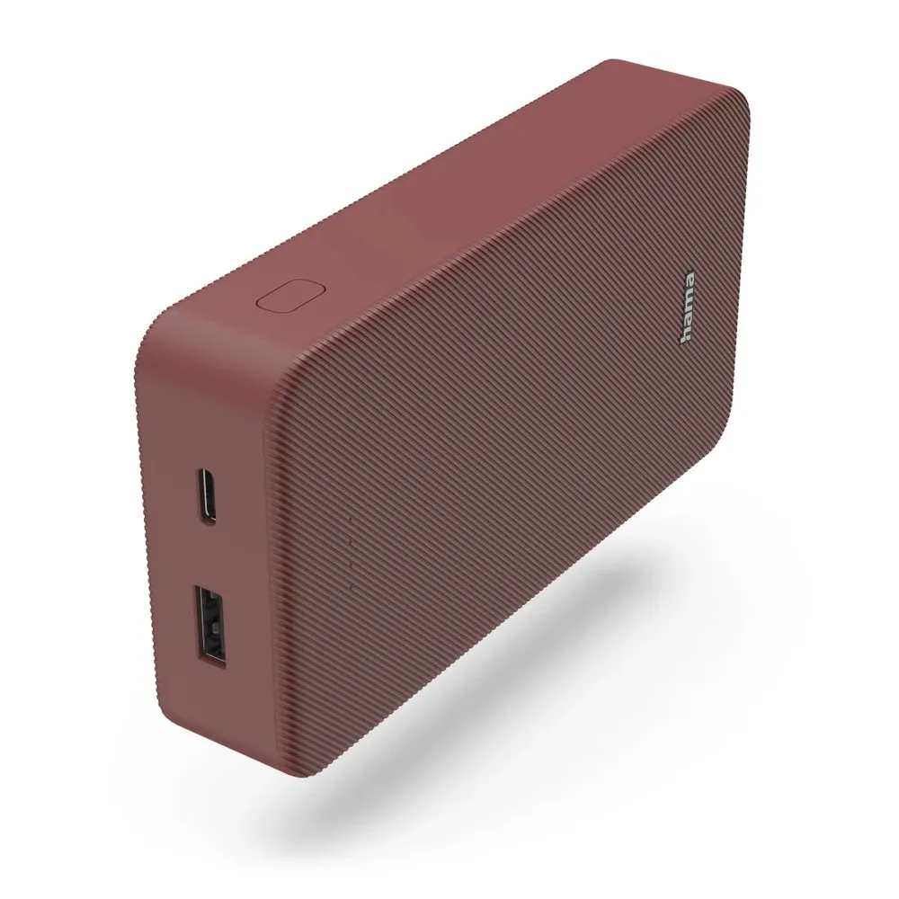 "Power Pack ""Colour 20"", 20000mAh, 2 Ausgänge: USB-C, USB-A, Rot (00201717)"