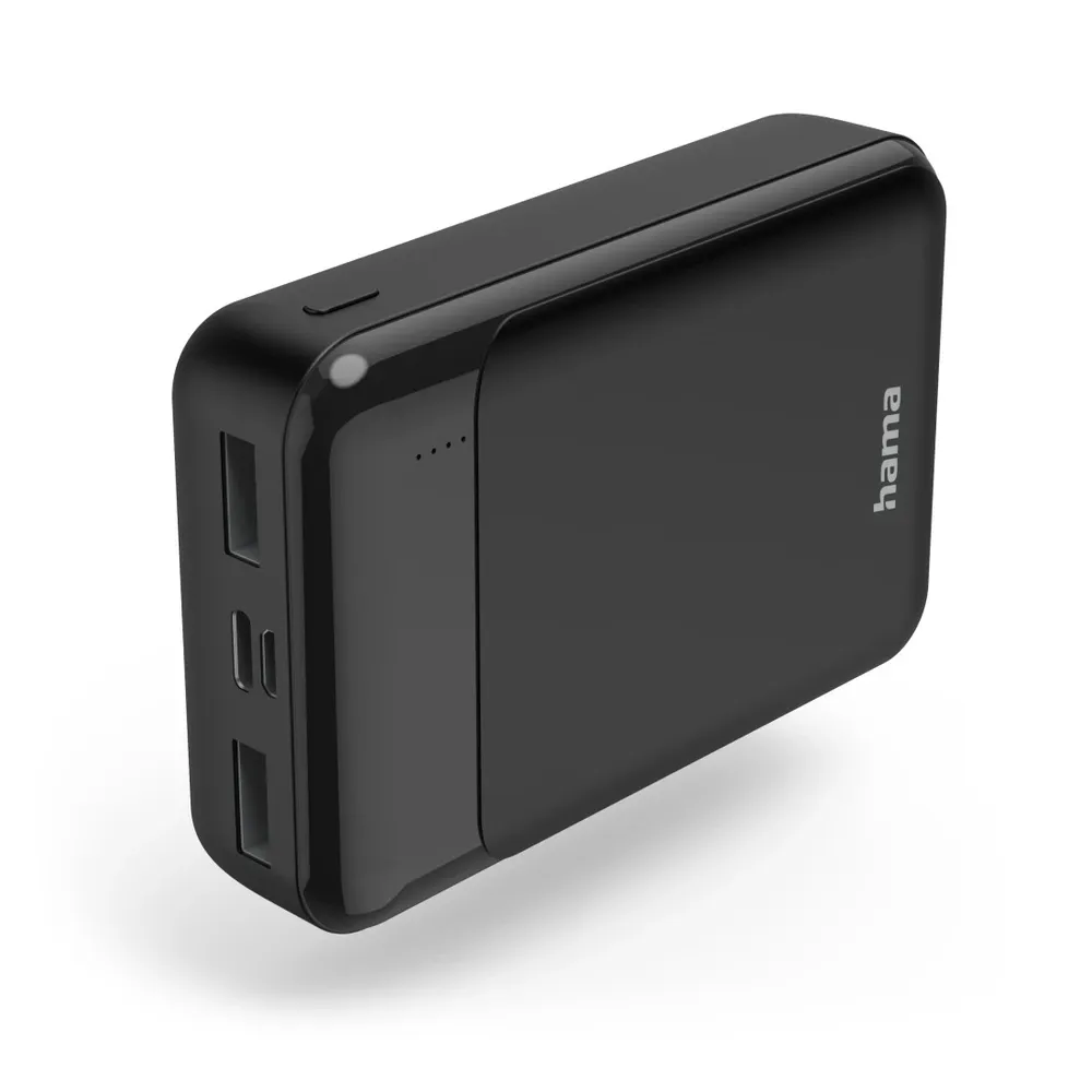 "Power Pack ""Eco Power 10"", 10000mAh, Ausgänge: 1x USB-C, 2x USB-A, Schwarz (00187285)"
