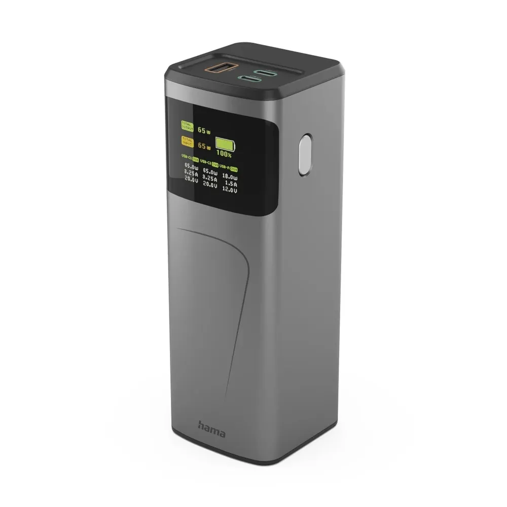 "Power Pack ""High Power"", 65 W, 20000 mAh, 2x USB-C, USB-A, Schnellladen (00201741)"