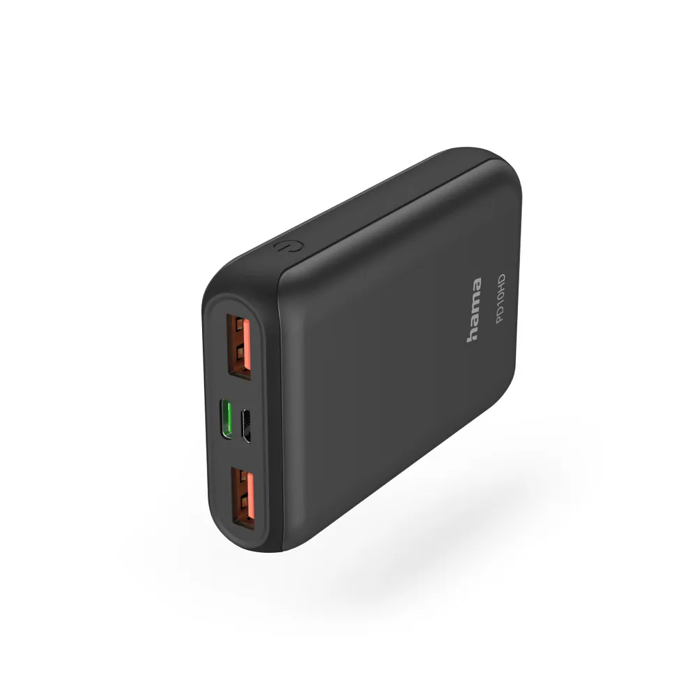"Power Pack ""PD10-HD"", 10000mAh, 2x USB-A, 1x USB-C, für Schnellladen, Anth. (00201662)"