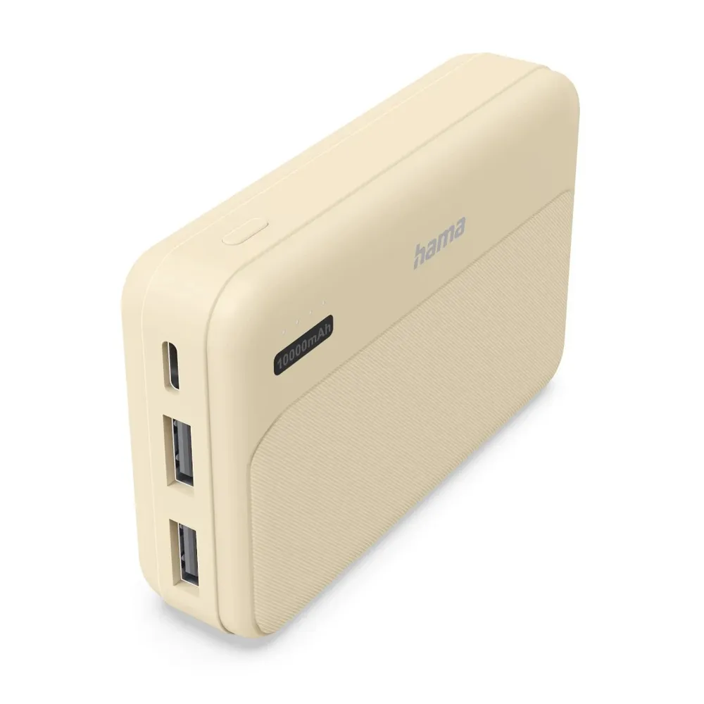 "Power Pack ""Pocket 10"", 10000mAh, Ausgänge: 2x USB-A, Sand (00201773)"