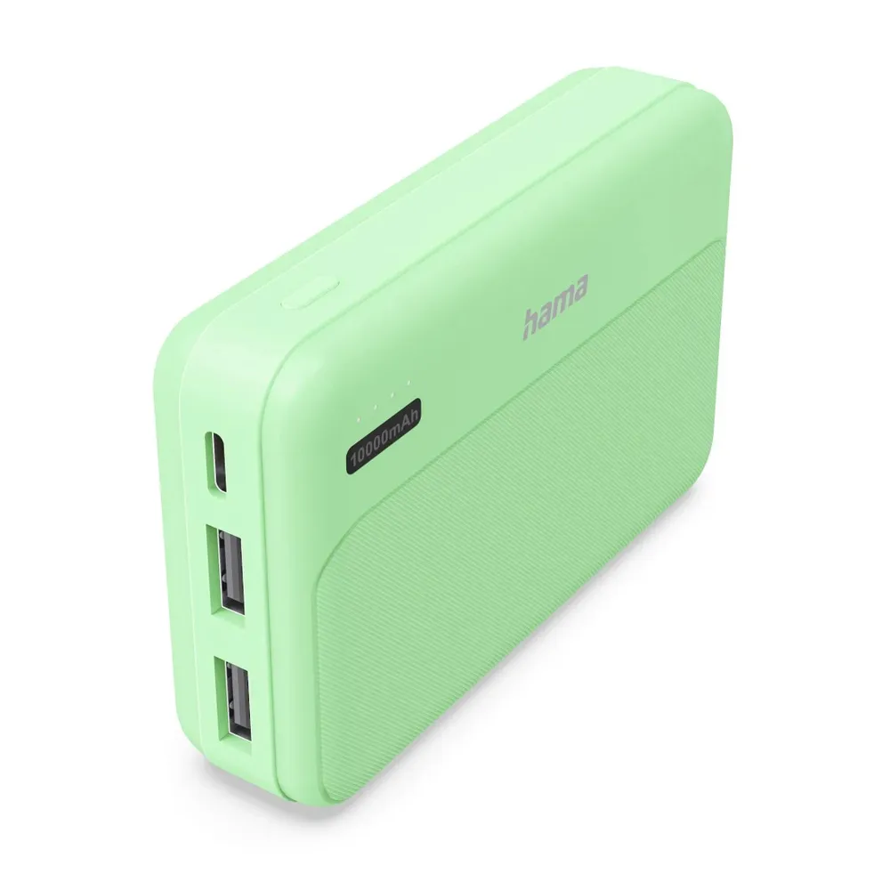 "Power Pack ""Pocket 10"", 10000mAh, Ausgänge: 2x USB-A, Grün (00201771)"
