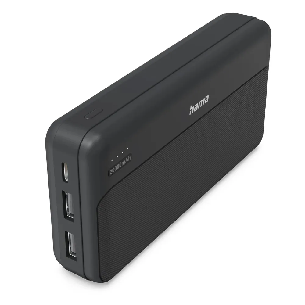 "Power Pack ""Pocket 20"", 20000mAh, Ausgänge: 2x USB-A, Anthrazit (00201774)"
