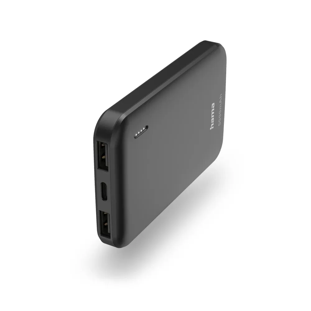 "Power Pack ""Pocket 5"", 5000mAh, Ausgänge: 2x USB-A, Anthrazit (00201707)"