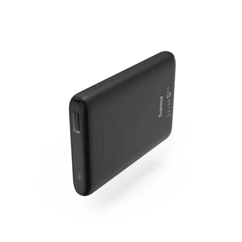 "Power Pack ""SLIM 5HD"" 5000mAh, Ausgang: USB-A, Schwarz (00201666)"