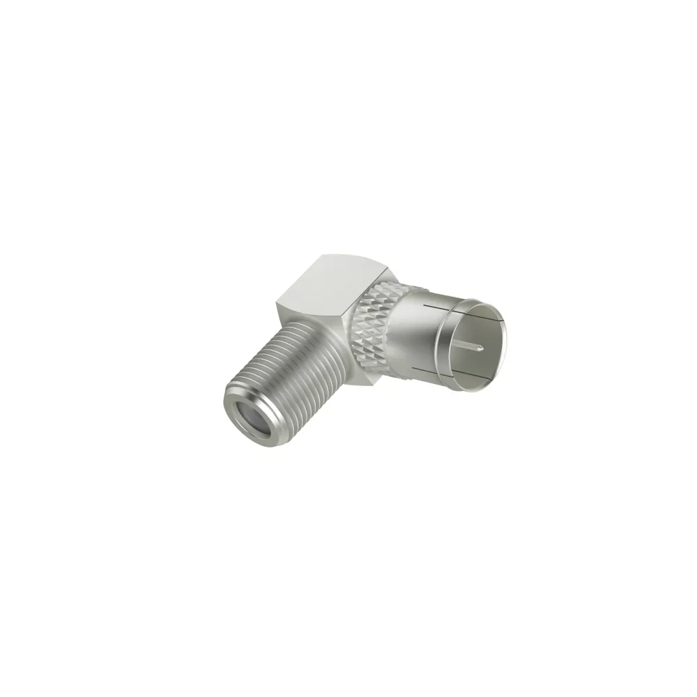 SAT-Adapter, Quick-F-Stecker - F-Kupplung, 90° (00205312)