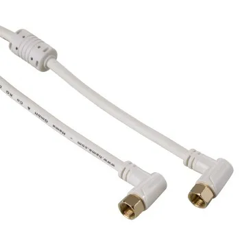 SAT-Anschlusskabel, F-Stecker 90° - F-Stecker 90°, vergoldet, 1,5 m, 95 dB (00122510)