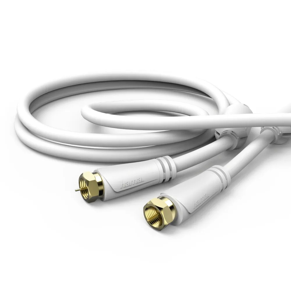 SAT-Anschlusskabel, F-Stecker - F-Stecker, vergoldet, 3,0 m, 100 dB (00179222)