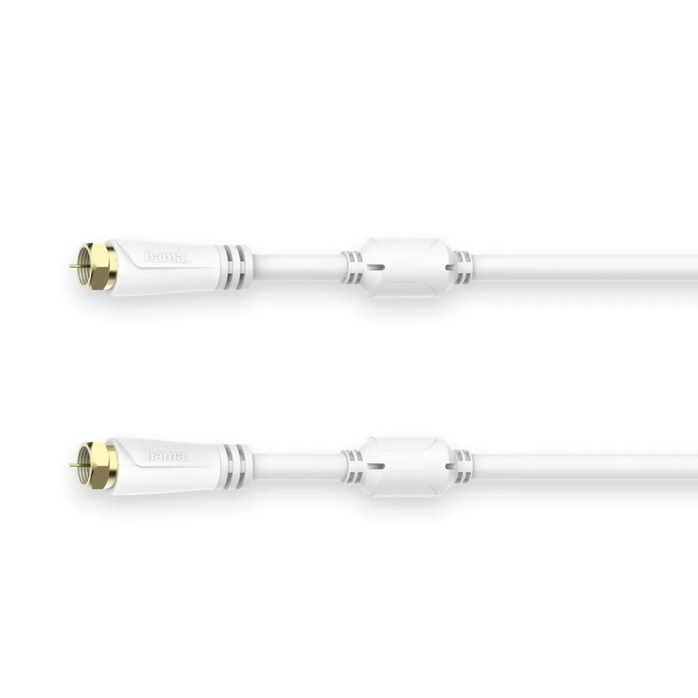 SAT-Anschlusskabel, F-Stecker - F-Stecker, vergoldet, 7,5 m, 100 dB (00205254)