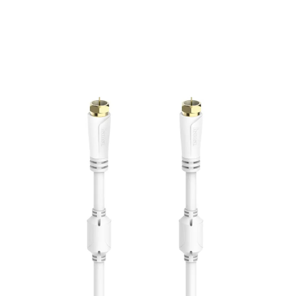 SAT-Anschlusskabel, F-Stecker - F-Stecker, vergoldet, 10,0 m, 100 dB (00205255)