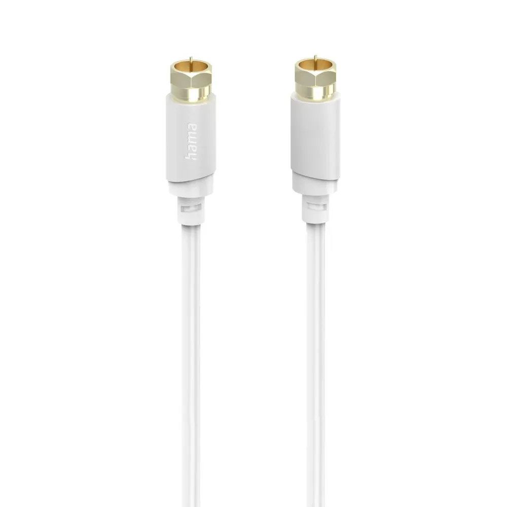 SAT-Anschlusskabel, F-Stecker - F-Stecker, vergoldet, 5,0 m, 120 dB (00202021)