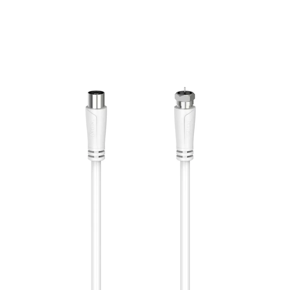 SAT-Anschlusskabel, F-Stecker - Koax-Kupplung, 1,5 m, 90 dB (00205061)
