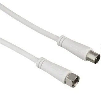SAT-Anschlusskabel, F-Stecker - Koax-Stecker, 1,5 m, 90 dB (00122432)
