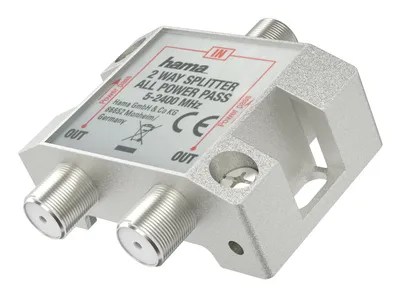 SAT-Verteiler, 2-fach, voll geschirmt (00205231)