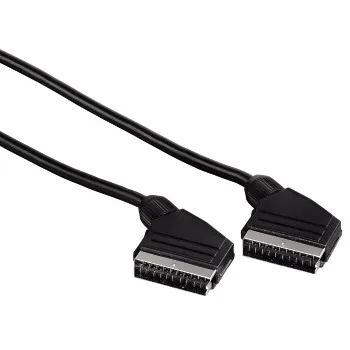 Scart-Verbindungskabel Stecker - Stecker, 1,5 m, Schwarz (00011951)