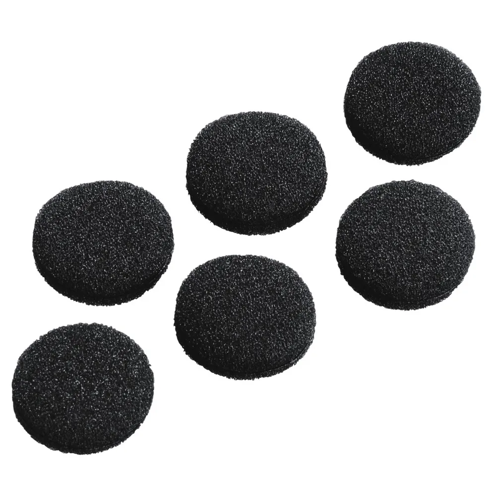 Schaumstoff-Ersatzohrpolster, Ø 19 mm, 6 Stück, Schwarz (00184152)