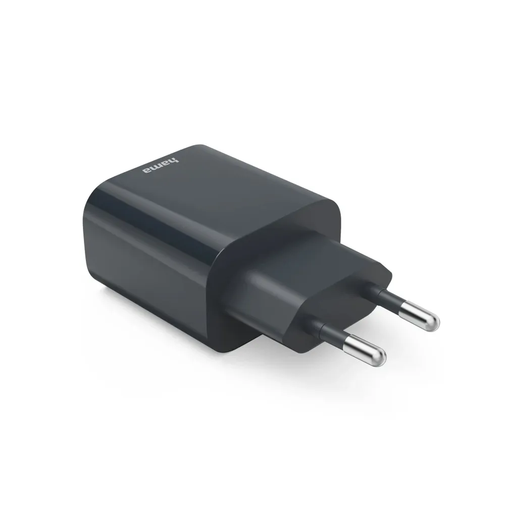 Schnellladegerät, 1x USB-C, 1x USB-A, PD, 20 W, Anthrazit (00086441)