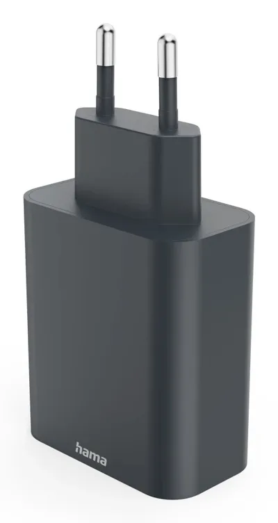Schnellladegerät, 2x USB-C, 1x USB-A, PD, 65 W, Anthrazit (00086445) Ladegeräte