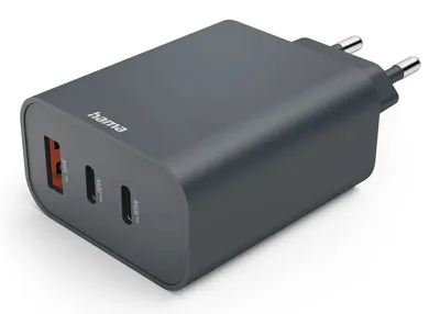 Schnellladegerät, 2x USB-C, USB-A, PD, 65W, Anthrazit (00211098)