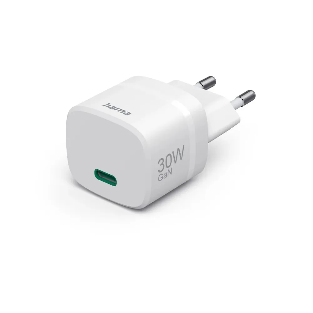 Schnellladegerät, GaN, USB-C, PD, Zero Standby, 30 W, Weiß (00201964)