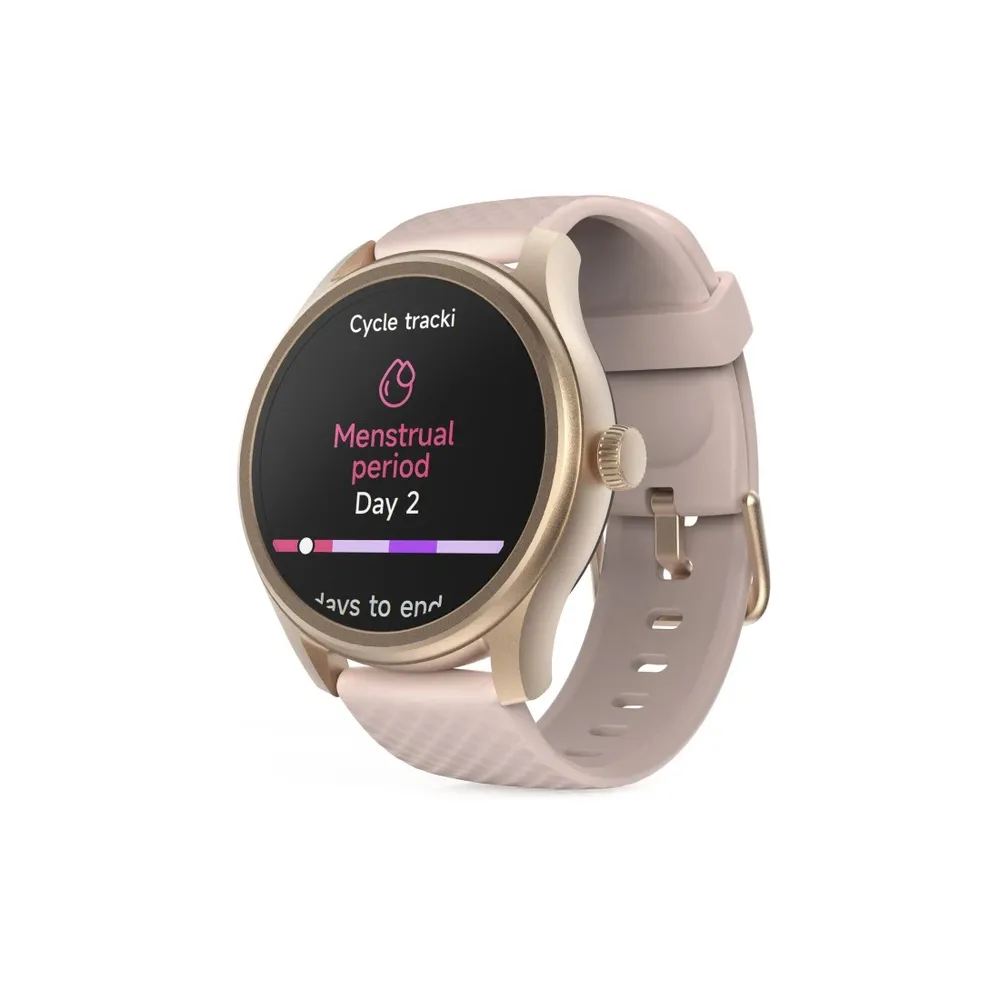 "Smartwatch ""5010"", Schlafüberwachung, rund, wasserdicht, 1,38“, Rosé (00178616)"