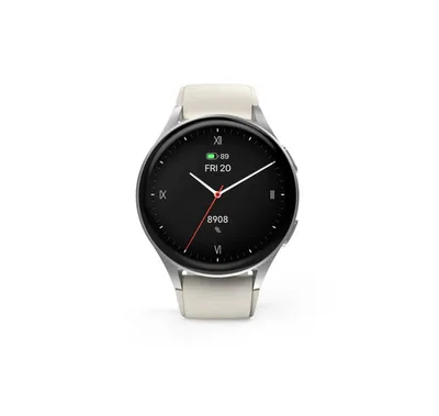 "Smartwatch ""8900"", GPS, AMOLED 1.32"", Telefonfunktion, Alexa, rund, Silber (00178612)"