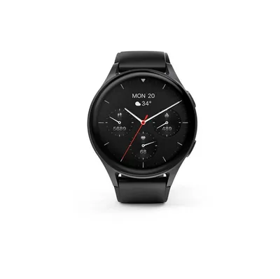 "Smartwatch ""8900"", GPS, AMOLED 1.43"", Telefonfunktion, Alexa, rund, Schwarz (00178611)"