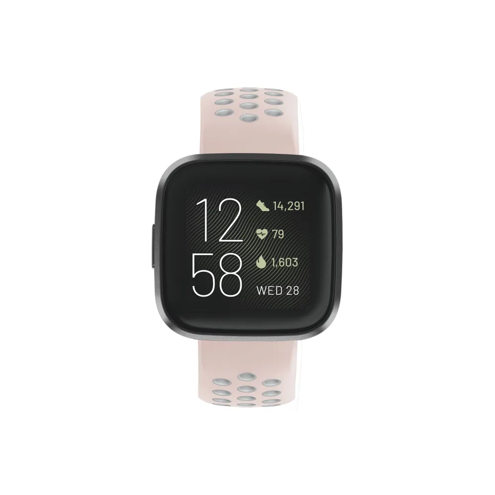 Sportarmband f. Fitbit Versa 2/Versa (Lite), Uhrenarmband atmungsaktiv, Ro. (00086229)