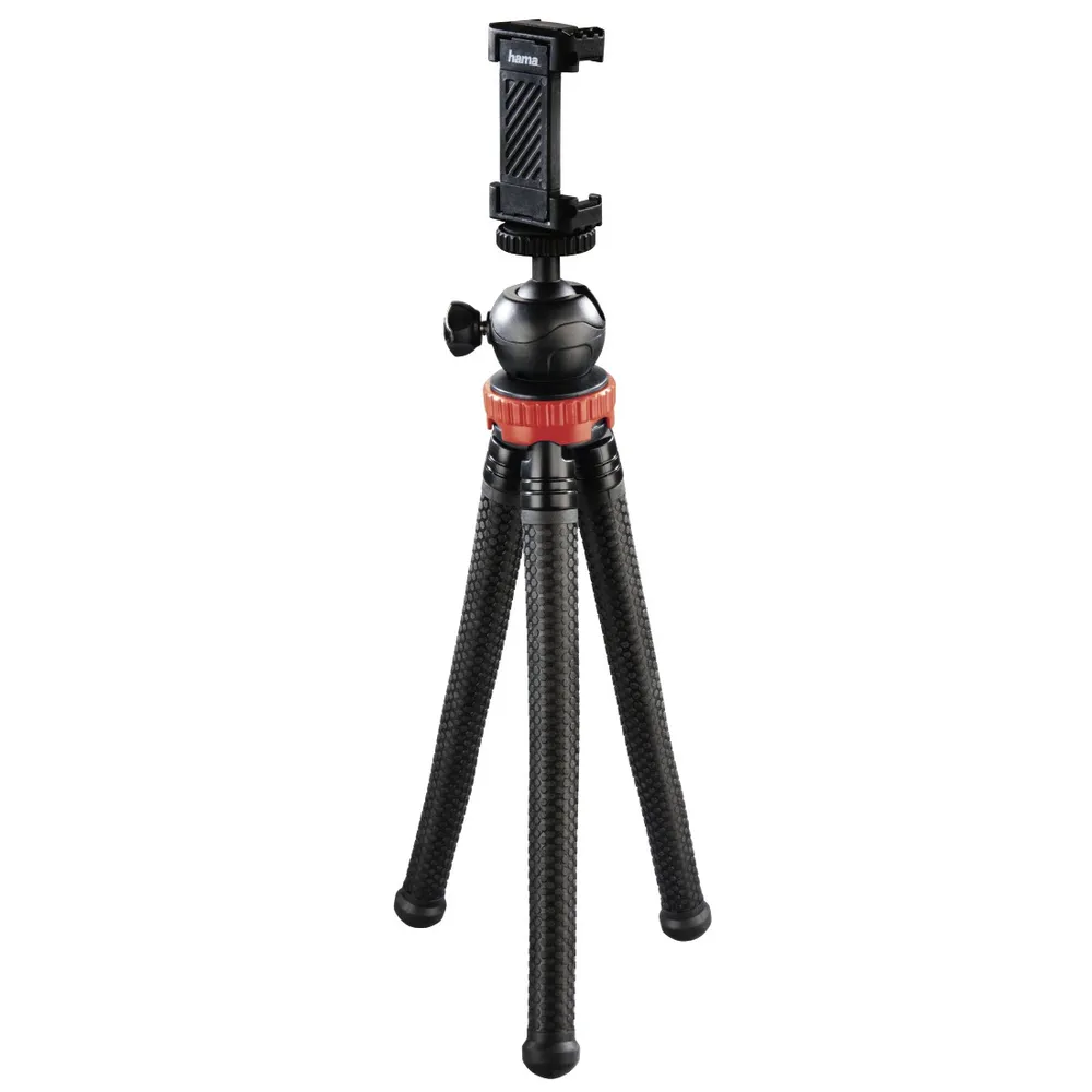 "Stativ ""FlexPro"" für Smartphone, GoPro und Fotokameras, 27 cm, Rot (00004608)"