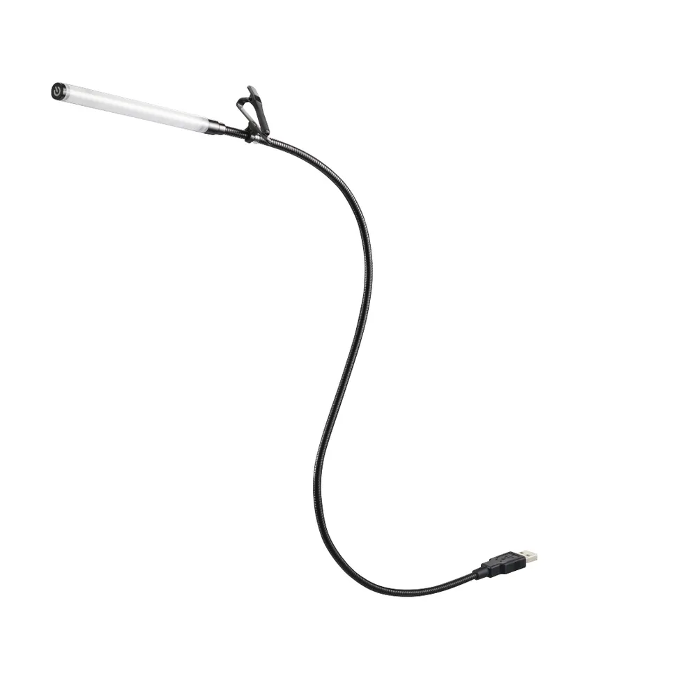 "Streaming-Licht ""To Go"", 7 LEDs, 3 Lichtfarben, Touch-Sensor und Clip (00054121)"