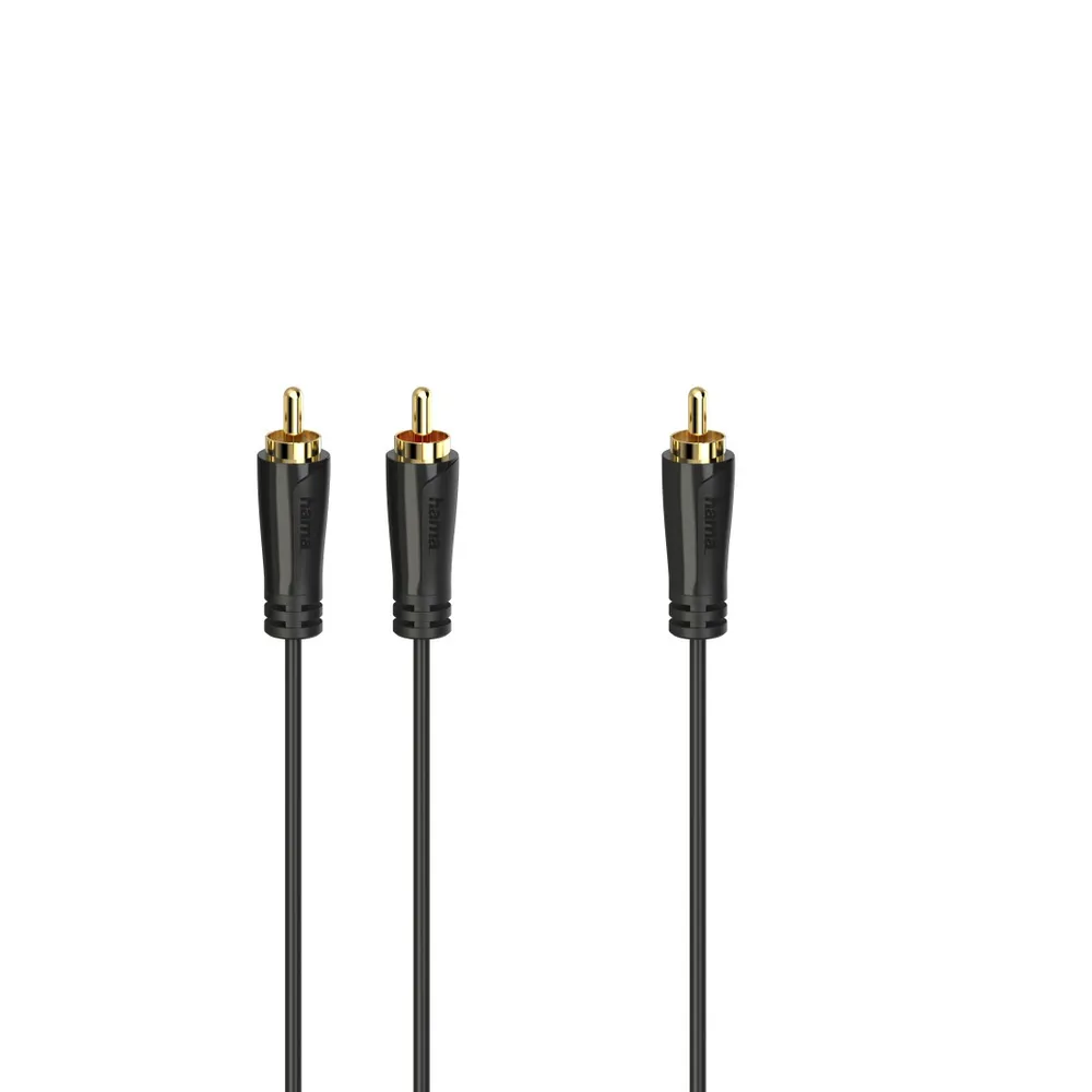 Subwooferkabel, Cinch-Stecker - 2 Cinch-Stecker, vergoldet, 5,0 m (00205097)