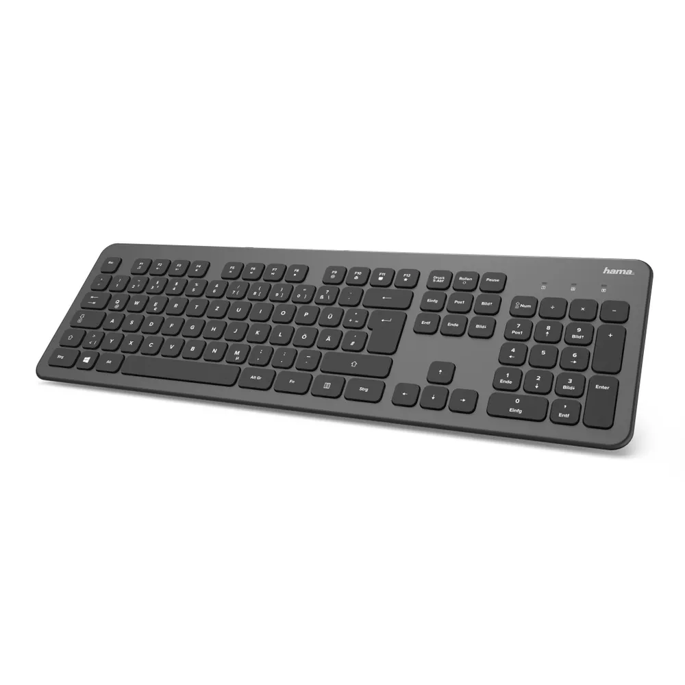 Tastatur "KW-700", kabellos, Anthrazit/Schwarz, QWERTZ DE (00182611)