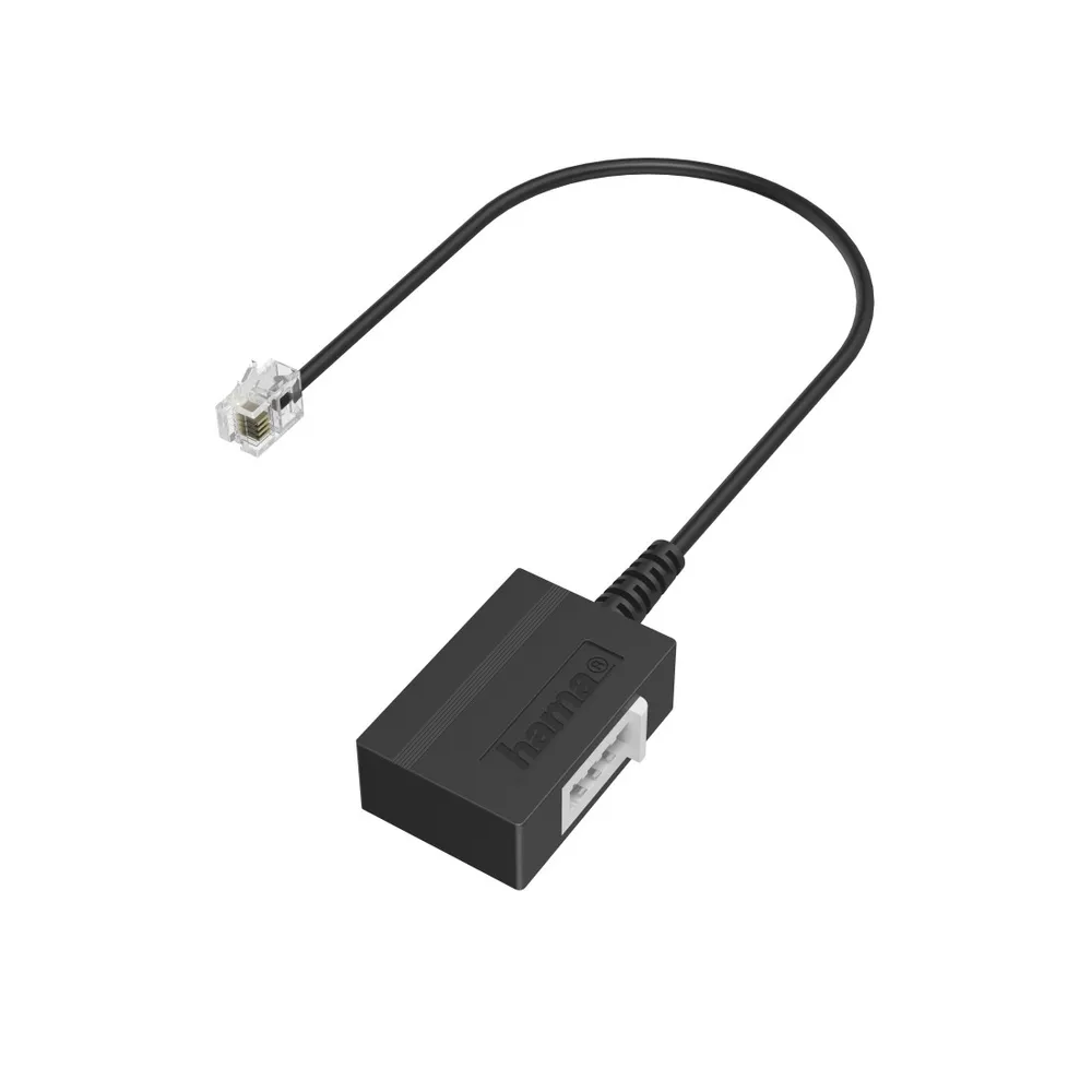 Telefon-Adapter, Modular-Stecker 6p4c - TAE-F-Buchse, 0,2 m (00201130)