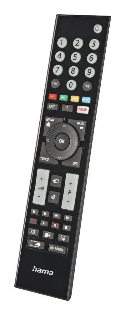 Universal-Fernbedienung für Grundig TVs, IR, lernfähig, leuchtende Tasten (00221065)