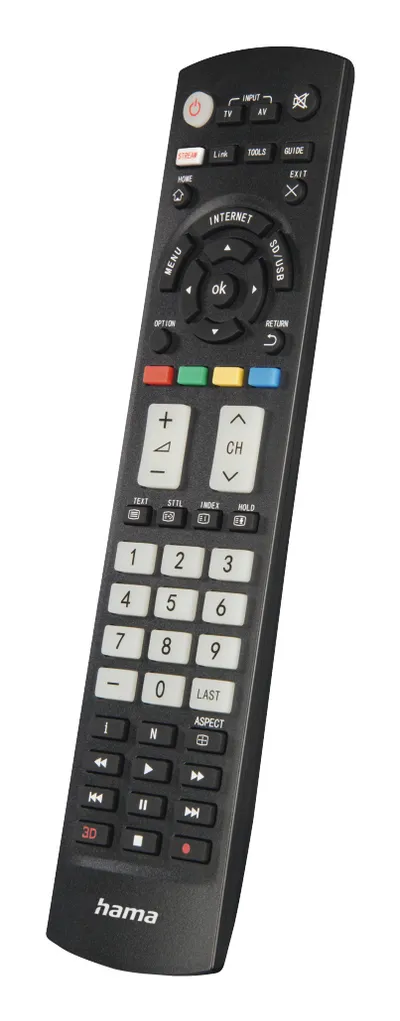 Universal-Fernbedienung für Panasonic TVs, IR, lernfähig, leuchtende Tasten (00221064)